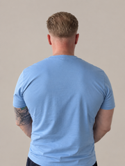 Katoenen T-shirt – Hemelsblauw
